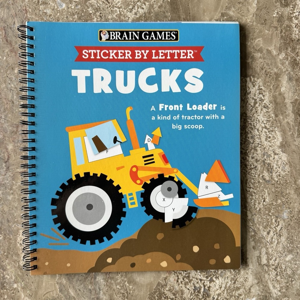 Brain Games - Sticker By Letter: Trucks